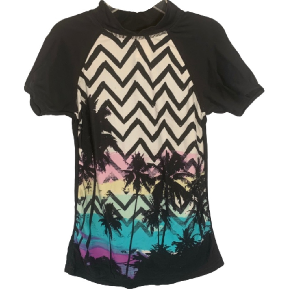 Xhilaration Rash Guard Swim Top